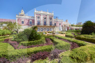 Entrance to Estoi Palace, in the Algarve, Portugal.