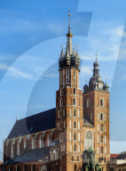 Poland, Lesser Poland Voivodeship, Cracow, Main Market Square, St. Mary Basilica