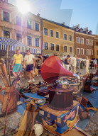 Poland, Lublin Voivodeship, City of Lublin, Old Town, Flea Market on the Market Square