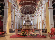 Cathedral Basilica of St. Lawrence, interior, Santa Cruz de la Sierra, Bolivia