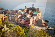 Vernazza in sunset lights, Cinque Terre national park, Liguaria