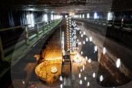 Rudolf mine in Salina Turda salt mine in Turda city