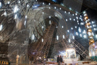 Rudolf mine in Salina Turda salt mine in Turda city