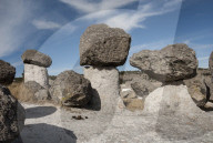 Valle de los Hongos (Mushroom Rocks formed of volcanic ash), Creel, Chihuahua, Mexico