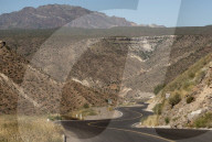 Desert road near Santa Rosalia, Baja California, Mexico