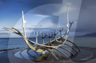 Sun Voyager sculpture, Reykjavik, Iceland
