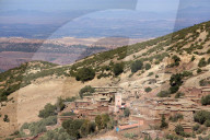 Traditional village in the foothills of the High Atlas Mountains, Morocco