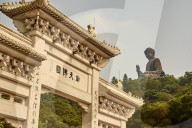 Big Buddha, Po Lin Monastery, Ngong Ping, Lantau Island, Hong Kong, China, Asia