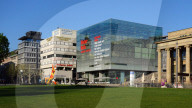 Art Museum on Palace Square in Stuttgart, Baden-Wuerttemberg, Germany