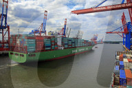 Container Terminal Waltershof, Harbour of Hamburg, Hamburg, Germany