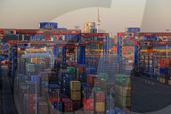 Container Terminal Waltershof, Harbour of Hamburg, Hamburg, Germany