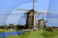 Windmills of Leidschendam, South Holland, Netherlands