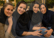 Girls on a night out, Darband, Northern Tehran, Iran