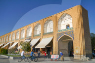 Late afternoon at the shops on Naqsh-e Jahan (Imam) Square, Isfahan, Iran
