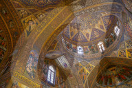 Interior of dome of Vank (Armenian) Cathedral, Isfahan, Iran