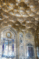 Mirrored interior of Chehel Sotun (40 Columns) Palace, Isfahan, Iran