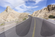 On the road in Baja California