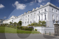 Georgian architecture at the Hoe, Plymouth, Devon, UK