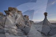 Hoodoo at dusk, Ah-Shi-Sle-Pah Wilderness Study Area, New Mexico, USA