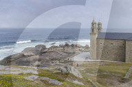 Nosa SeÃ±ora da Barca (Our Lady of the Boat) Church in Muxia, A CoruÃ±a, Galicia, Spain, Europe