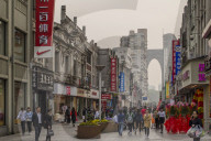 Five Horses Shopping District, Wenzhou, Zhejiang province, China, Asia