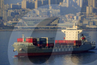 Container ship, Port of Busan, South Korea, Asia