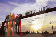 Pier entrance, Imperial Beach, San Diego, California, USA
