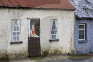 Old houses, Ardfinnan Village, County Tipperary, Republic of Ireland, Europe