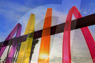 Surfhenge, Imperial Beach, San Diego, California, USA