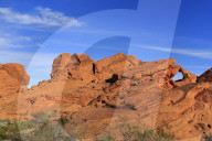 Natural Arch, Valley of Fire State Park, Overton, Nevada, USA