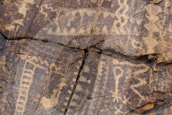 Petroglyphs, Parowan Gap, Iron County, Utah, USA