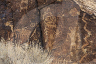 Petroglyphs, Parowan Gap, Iron County, Utah, USA