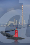 Poolbeg Lighthouse, Dublin City, County Dublin, Ireland