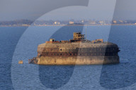 Horse Sand Fort on the Solent, Portsmouth, Hampshire, England, United Kingdom