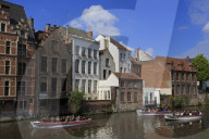 Lieve River, Ghent, East Flanders, Belgium, Europe
