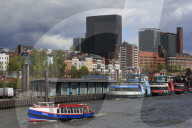Ferry, St. Pauli District, Hamburg, Germany, Europe