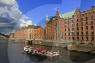 Warehouses in Speicherstadt District, Hamburg, Germany, Europe