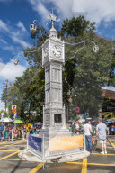 The Victoria Clocktower in downtown Victoria, Mahe, Republic of Seychelles, Indian Ocean.