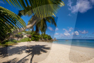 Anse Soleil beach, Mahe, Republic of Seychelles, Indian Ocean.