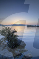 Erhai Lake at sunrise, Dali, Yunnan, China