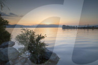Erhai Lake at sunrise, Dali, Yunnan, China