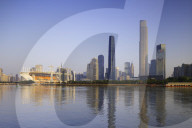 Skyline of Tianhe, Guangzhou, Guangdong, China