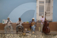 Street Musicians, Trinidad, UNESCO World Heritage Site, Sancti Spiritus, Cuba