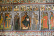 Interior Fresco Paintings, St. Sophia Cathedral, Kremlin, UNESCO World Heritage Site, Veliky Novgorod, Novgorod Oblast, Russia