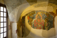Fresco Paintings, Archbishops Palace, UNESCO World Heritage Site, Kremlin, Veliky Novgorod, Novgorod Oblast, Russia