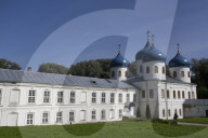Cross Exaltation Cathedral, Yuriev Monastery, UNESCO World Heritage Site, Veliky Novgorod, Novgorod Oblast, Russia