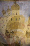 Fresco Paintings, Archbishops Palace, UNESCO World Heritage Site, Kremlin, Veliky Novgorod, Novgorod Oblast, Russia
