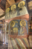 Frescos, Cathedral of the Nativity, Zverin Monastery, UNESCO World Heritage Site, Veliky Novogrod, Novgorod Oblast, Russia