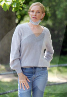 PEOPLE - Uma Thurman am Set von "Suspicion" in New York