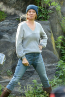 PEOPLE - Uma Thurman dreht "Suspicion" im Central Park